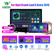 11.8 Inch 2K Double Knobs 2 Din Car Radio For Opel Grand Land X / Astra 2016 Car Radio DVD Multimedia Video Player Android Auto Carplay