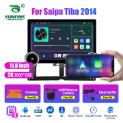 11.8 Inch 2K Double Knobs 2 Din Car Radio For Saipa Tiba 2014 Car Radio DVD Multimedia Video Player Android Auto Carplay
