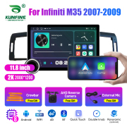 11.8 Inch 2K Double Knobs 2 Din Car Radio For Infiniti M35 2007 -2009 Car Radio DVD Multimedia Video Player Android Auto Carplay