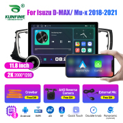 11.8 Inch 2K Double Knobs 2 Din Car Radio For Isuzu D-MAX/ Mu-x 2018 -2021 Car Radio DVD Multimedia Video Player Android Auto Carplay