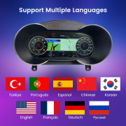 Latest 10.25" Car LCD Digital Dashboard Cluster For Audi TT 2008 2009 2010-2014 Instrument Paneel Speedometer Virtual Cockpit