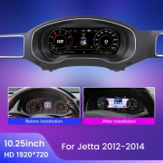 10.25" Car LCD Digital Dashboard Cluster For VW Variant Caddy Touran T6 EOS Sharan Golf 5 Virtual Instrument Paneel Cockpit