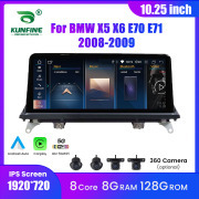 10.25'' Car Radio For BMW X5/X6(E70/71)2008-2009 Android Octa Core Car Stereo DVD GPS Navigation Player Multimedia Headunit Android Auto Carplay