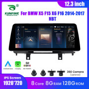 12.3'' Car Radio For BMW X5 (X6) (F15/F16) 2014-2017 Android Octa Core Car Stereo DVD GPS Navigation Player Multimedia Headunit Android Auto Carplay