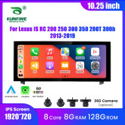 10.25'' Car Radio For Lexus RC Q6K/U8K 2013-2019 Android Octa Core Car Stereo DVD GPS Navigation Player Multimedia Headunit Android Auto Carplay