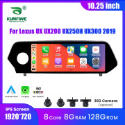 10.25'' Car Radio For Lexus UX Q6C/U8C 2019 Android Octa Core Car Stereo DVD GPS Navigation Player Multimedia Headunit Android Auto Carplay