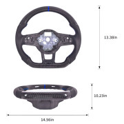 Carbon Fiber Steering Wheel For Volkswagen Golf 7 7.5 GTI GTD GTE R 2013-2020 Polo GTI Tiguan Passat DSG Anti-slip Leather Grip