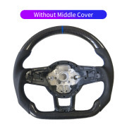 Carbon Fiber Steering Wheel For Volkswagen Golf 7 7.5 GTI GTD GTE R 2013-2020 Polo GTI Tiguan Passat DSG Anti-slip Leather Grip
