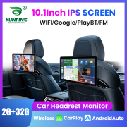 10.1" Car Headrest Monitor Display IPS Android Tablet Touch Screen For Car Rear Seat Player Video Music Bluetooth Carplay 2G 32G