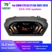12.3Inch Car LCD Digital Dashboard Cluster For BMW E70 X5 E71 X6 2007-2013 CCC CIC Instrument Panel Speedometer Virtual Cockpit