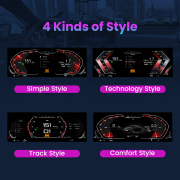 12.3Inch Car LCD Digital Dashboard Cluster For BMW 5 6 7 Series F01 F02 F03 F10 F12 Instrument Panel Speedometer Virtual Cockpit