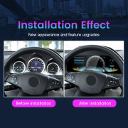 12.3" LCD Digital Dashboard Cluster For Mercedes Benz C W204 NTG4.0 2008-2011 Virtual Instrument Panel Speedometer Meter Upgrade