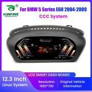 12.3" Car LCD Digital Dashboard Cluster For BMW 5 series E60 2004-2009 CCC System Instrument Panel Speedometer Virtual Cockpit