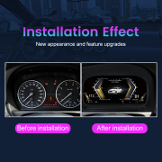 12.3" Car LCD Digital Dashboard Cluster For BMW 5 series E60 2004-2009 CCC System Instrument Panel Speedometer Virtual Cockpit