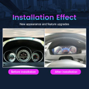 12.3" LCD Digital Dashboard Cluster For Benz C W204 NTG4.5 2012-2014 Speedometer Virtual Instrument Panel Cockpit Meter Upgrade