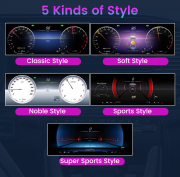 12.3" LCD Digital Dashboard Cluster For Benz C/GLC W205 NTG5.0/5.1 2015-2018 Speedometer Virtual Instrument Panel Cockpit Meter