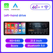 21.6/23.6 Inch Car Radio 2Din Android Multimedia Player Carplay Android Auto WIFI&4G GPS Navigation Car Audio Bluetooth Headunit