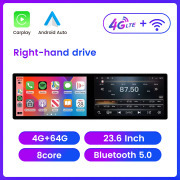 21.6/23.6 Inch Car Radio 2Din Android Multimedia Player Carplay Android Auto WIFI&4G GPS Navigation Car Audio Bluetooth Headunit