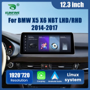 12.3” Car Radio For BMW X5/X6 2014-2017 NBT System Linux GPS Navigation Multimedia Display Headunit Video Player Linux System