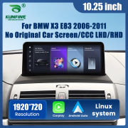 10.25” Car Radio For BMW X3E83 2006-2011 Low Version CCC system RHD Linux GPS Navigation Multimedia Display Headunit Video Player Linux System