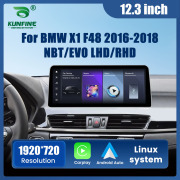 12.3” Car Radio For BMW X1 2016-2018 NBT/EVO System RHD Linux GPS Navigation Multimedia Display Headunit Video Player Linux System