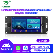 7" Car Radio For Jeep Grand Cherokee Compass Commander Chrysler 2Din Android Octa Core Car Stereo DVD GPS Navigation Player Multimedia Headunit Android Auto Carplay