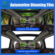 Automotive Intelligent Car Window High Transparency Liquid Crystal PDLC Smart Dimming Film Switchable Glass Film Water Resistant