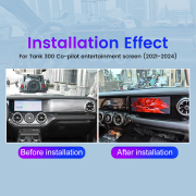 12.3" Co-pilot Entertainment Screen For Tank 300 2021-2024 Multimedia Player Touch screen CarPlay Android System Plug and Play