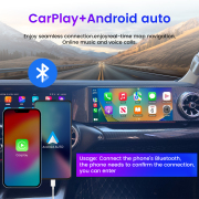 12.3" Co-pilot Entertainment Screen For Tank 300 2021-2024 Multimedia Player Touch screen CarPlay Android System Plug and Play