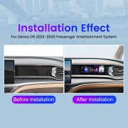 10.25" Co-pilot Entertainment Screen For Denza D9 2022-2025 CarPlay Android Screen Car Multimedia Player Fully Laminated Screen