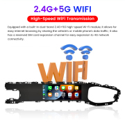 10.25" Co-pilot Entertainment Screen For Denza D9 2022-2025 CarPlay Android Screen Car Multimedia Player Fully Laminated Screen