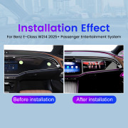 12.3 Inch Co-pilot Entertainment Screen For Benz E-Class 2025 CarPlay Android System Car GPS Navigation Multimedia Player