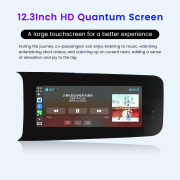 12.3Inch Co-pilot Entertainment Screen For Trumpchi M8 Leading Edition CarPlay Android Screen Car Multimedia Player 4G 64G