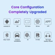 12.3Inch Co-pilot Entertainment Screen For Trumpchi M8 Leading Edition CarPlay Android Screen Car Multimedia Player 4G 64G