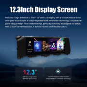 12.3" Co-pilot Entertainment Screen For Trumpchi M8 E9 2023 2024 CarPlay Android System High Definition Fully Laminated Screen