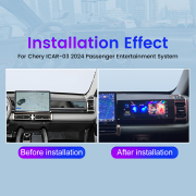 12.3" Co-pilot Entertainment Screen For Chery ICAR-03 2024 CarPlay Android System Car GPS Navigation Multimedia Player
