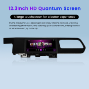 12.3" Co-pilot Entertainment Screen For Volkswagen Magotan 2024 CarPlay Android System Car GPS Navigation Multimedia Player