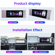 12.3Inch Co-pilot Entertainment Screen For Jetour Traveler T2 2023+ CarPlay Android Screen Car GPS Navigation Multimedia Player