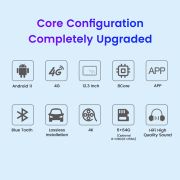 12.3Inch Co-pilot Entertainment Screen For Jetour Traveler T2 2023+ CarPlay Android Screen Car GPS Navigation Multimedia Player