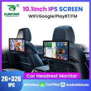 10.1" Car Headrest Monitor Display IPS Android Tablet Touch Screen For Car Rear Seat Player Video Music Bluetooth Carplay 2G 32G