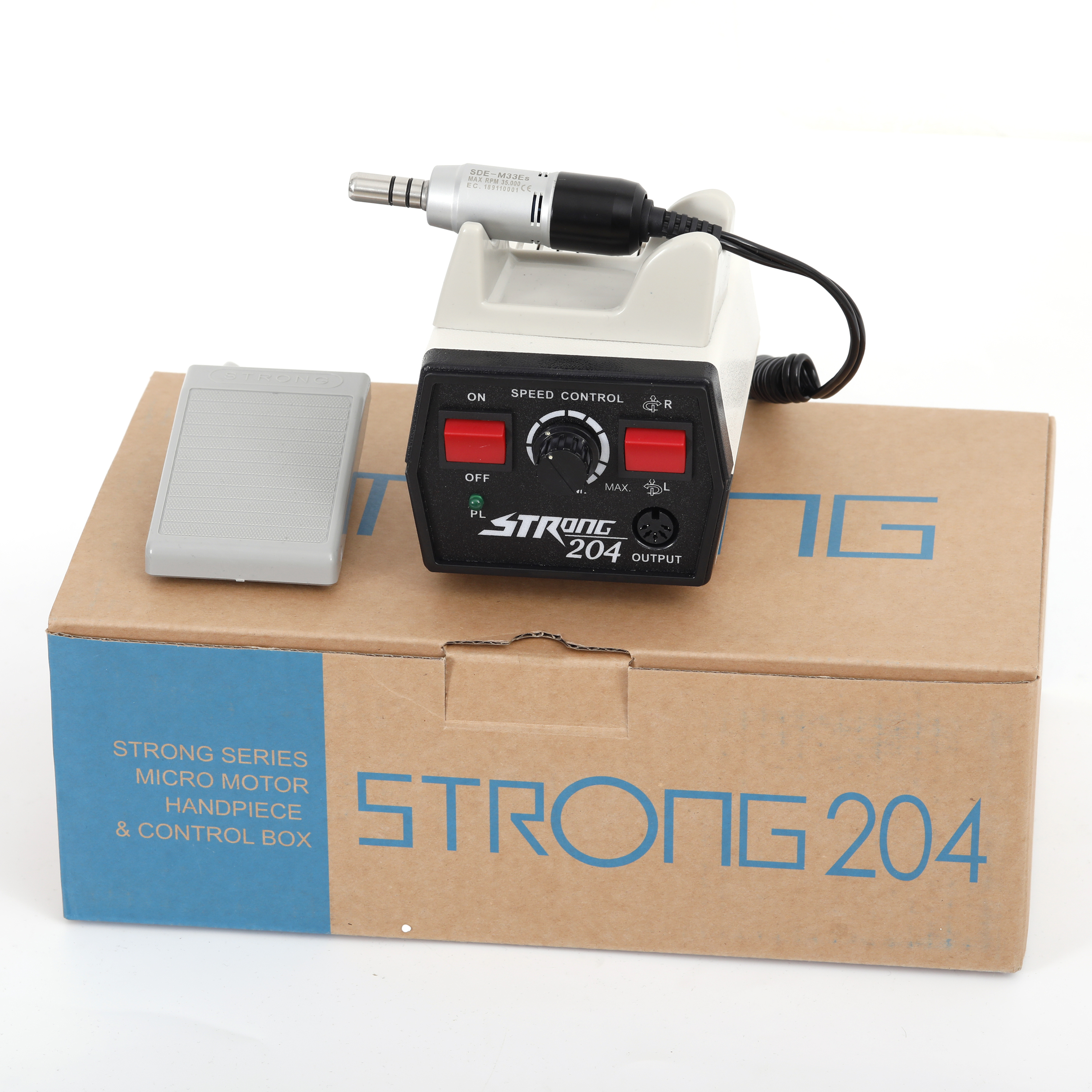 SAE SHIN Brush micromotor strong 204 dental contra angle handpiece with