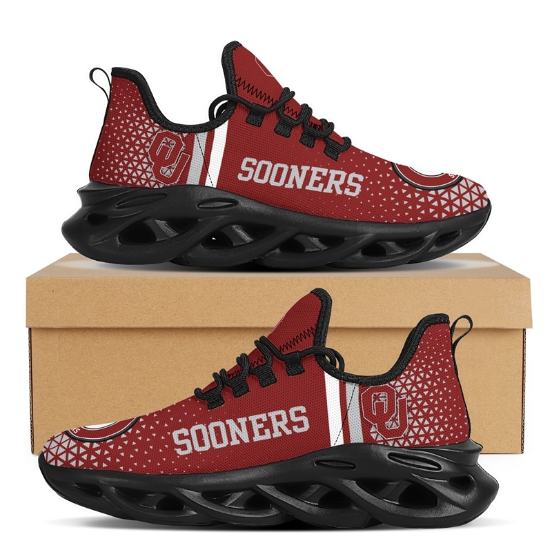 NCAA Team Oklahoma Sooners College Fans Running Shoes Sports Sneakers #WW4651-4F21B 7 1631863106514 0