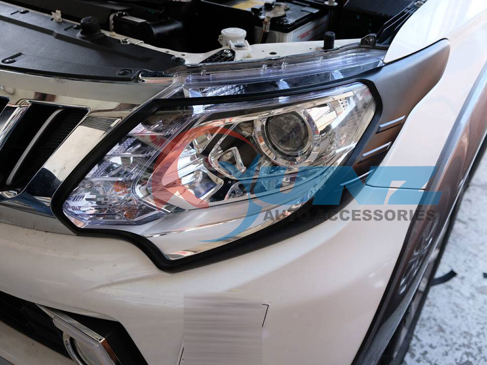 0031BK Head light cover trim headlamp protector for Mitsubishi triton 2015-2018 L200 accessories 