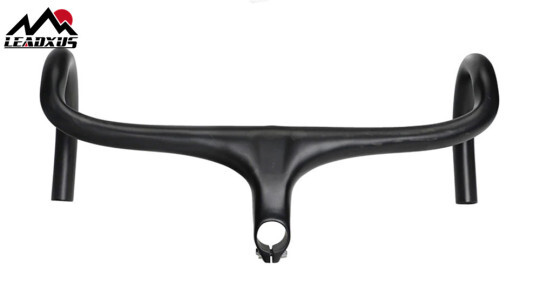 Carbon 28.6 /31.8mm MTB Bike Bicycle Flat Riser Handlebar Integrated Bar Stem