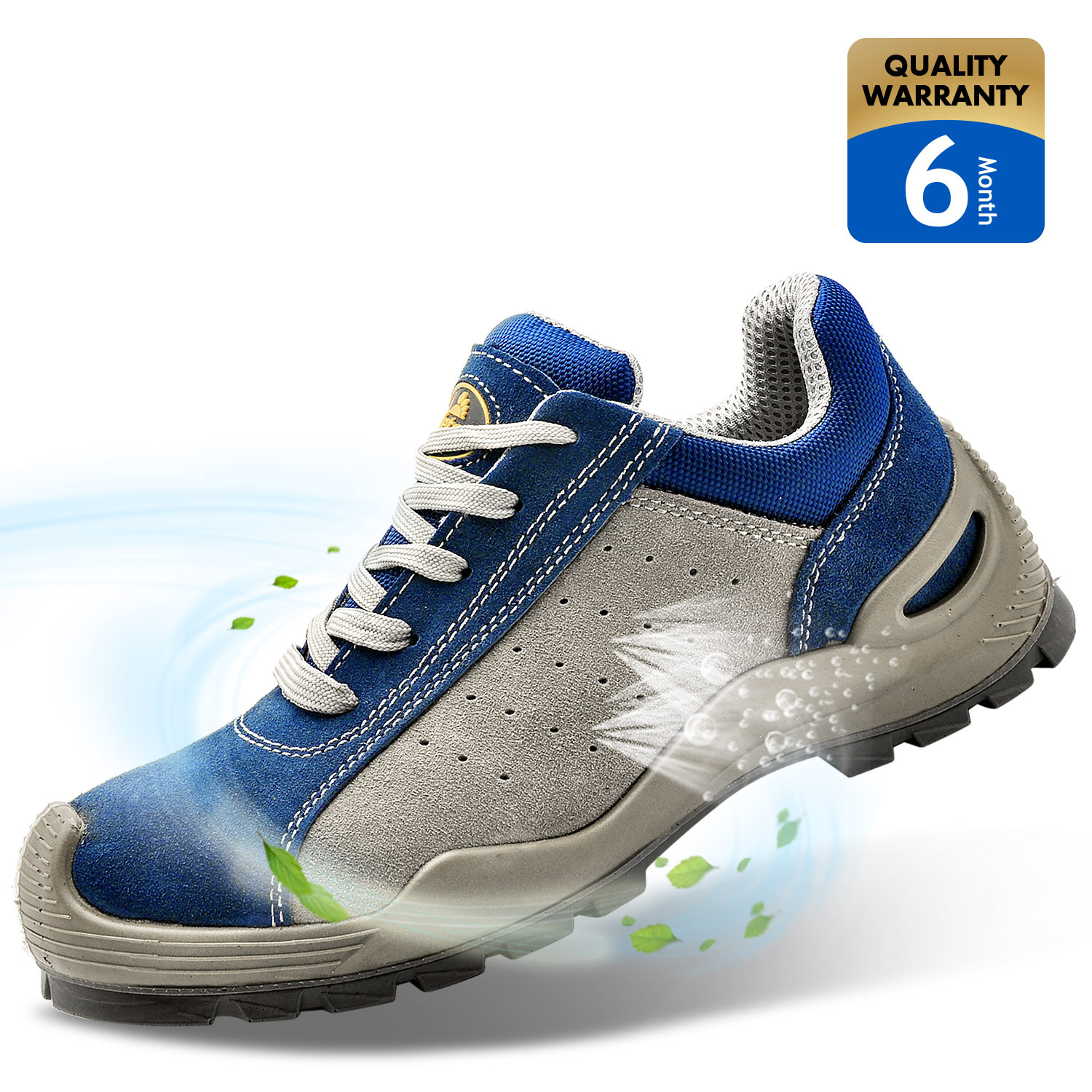wide fit lightweight safety trainers