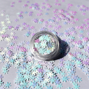 Christmas Decoration Supplies Extra Sparkle Rainbow Snowflakes Shape Glitter