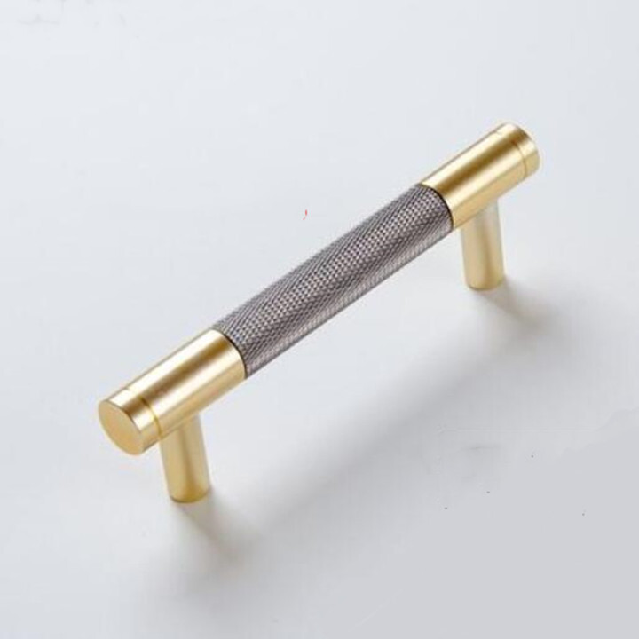 Nordic Golden Kitchen wardrobe Cupboards Cabinet Knobs Handles for Knurled Furniture Cabinets and Drawers Handles Pulls  