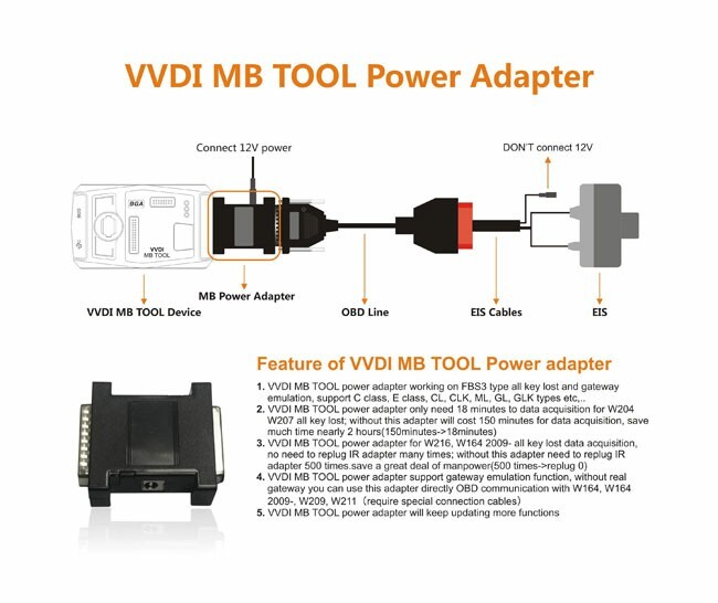 VVDI MB Tool Power Adapter Work with VVDI Mercedes W164 W204 W210 for Data Acquisition VVDI MB Tool Power Adapter Work with W164 W204 W210 for Data Acquisition vvdi mb tool,mb tool power adapter,vvdi mercedes data acquistion,w164 data acquistion,vvdi power adapter