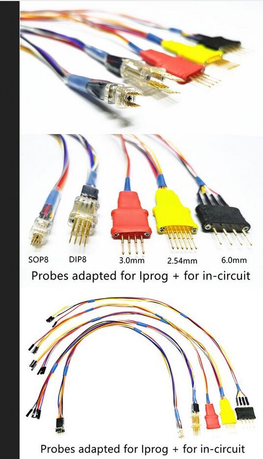 SOP8 DIP8 Probes Adapters Work with Iprog+ Programmer and Xprog for In-circuit ECU SOP8 DIP8 Probes Adapters Work with Iprog+ Programmer and Xprog sop8 adapter,dip8 adapter,probes adapters,iprog+,iprog plus,iprog adapters