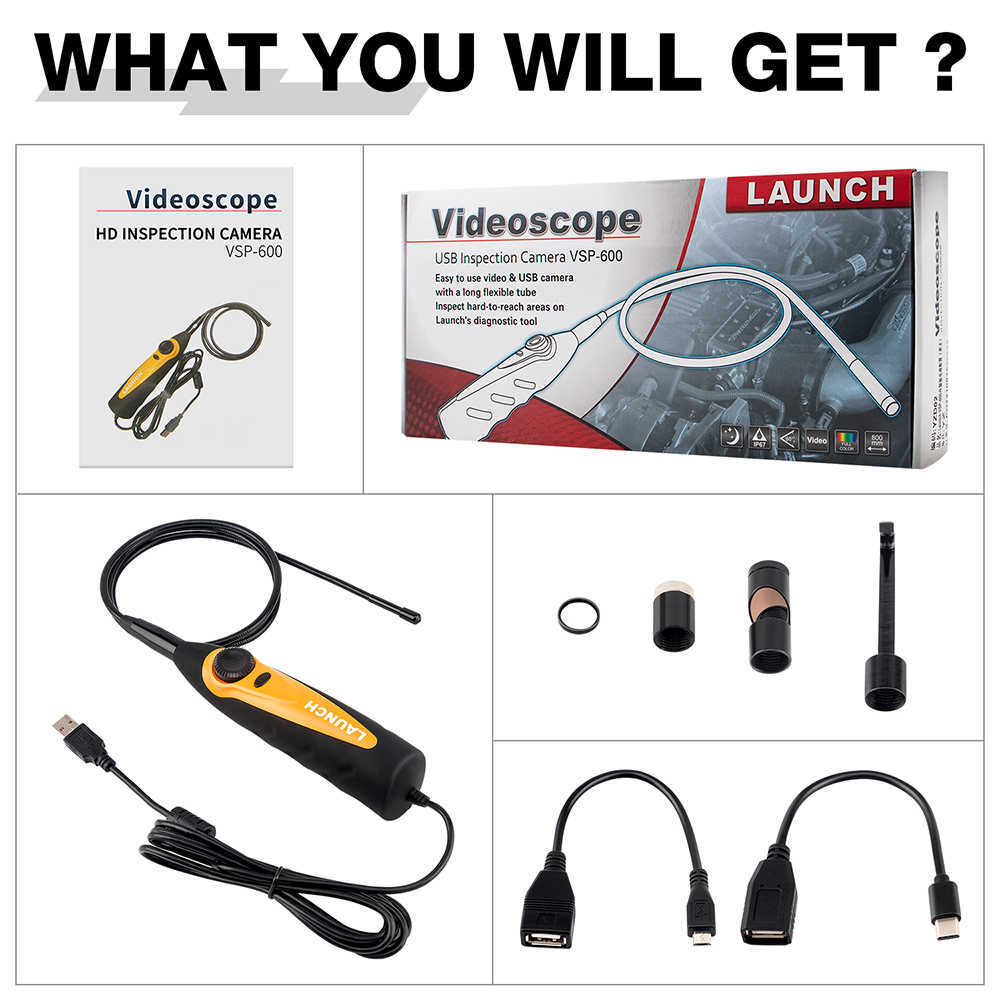 Launch X431 VSP-600 Video Scope Add-On for Launch X431 Scanners and Any Android devices Launch X431 VSP-600 Video Scope for Launch X431 and Any Android devices launch vsp600,vsp600 video scope,launch vsp-600,vsp-600 endocope,vsp600 videoscope,vsp600 insection tool
